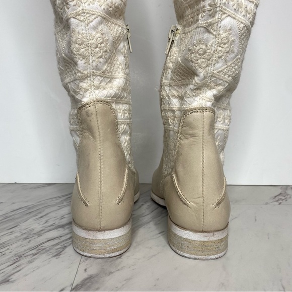 Free People Bren Crochet Slouch Tall Boot 37 - Picture 5 of 14